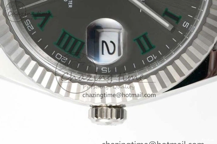 MiroTime 0302 DateJust 41 126334 Clean 1:1 Best Edition 904L Steel Gray Roman Dial on Oyster Bracelet VR Thermal 2430